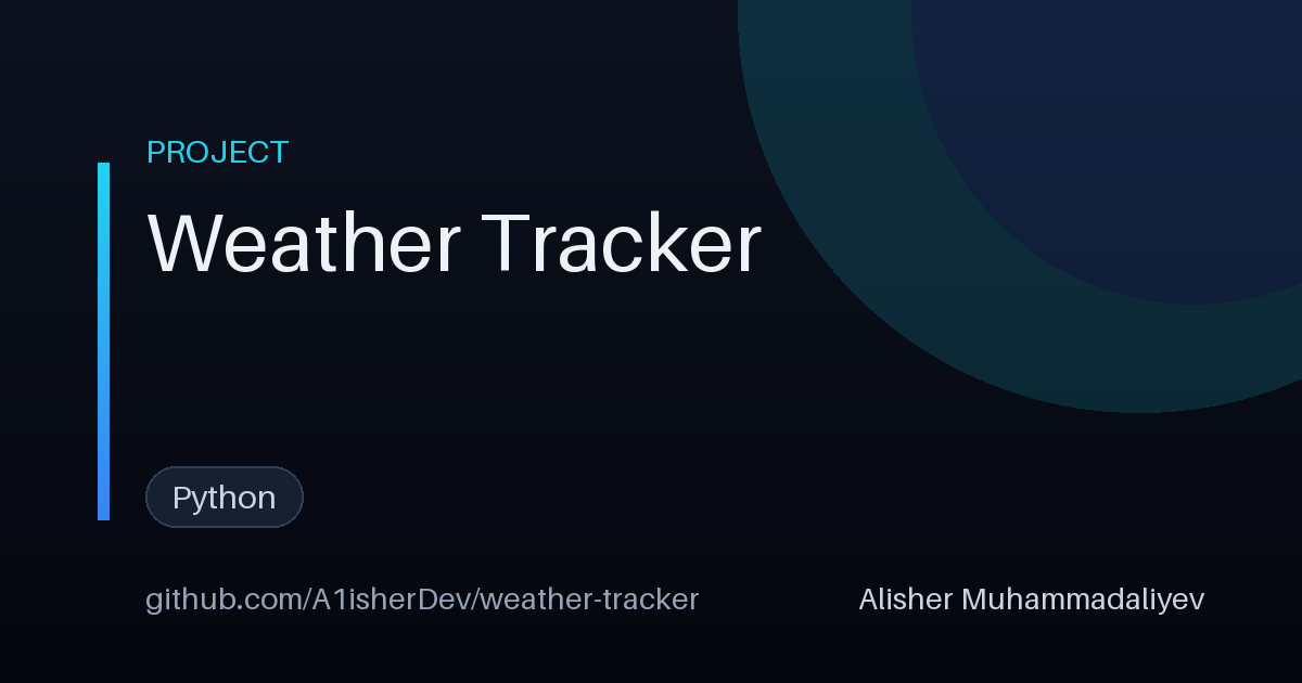 Weather Tracker